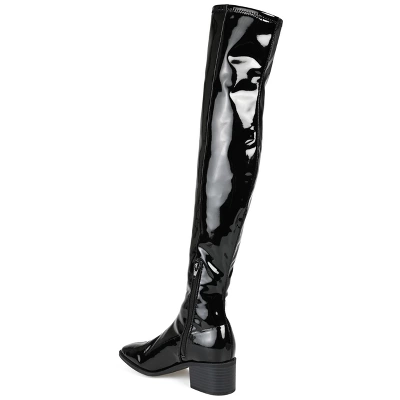 Journee Collection Womens Mariana Tru Comfort Foam Wide Calf Block Heel Over The Knee Boots 8 Journee Collection Womens Mariana Tru Comfort Foam Wide Calf Block Heel Over The Knee Boots - Image 6