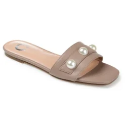 Journee Collection Womens Leonie Slide Flat Sandals -Journee Collection GUEST ab3d5c25 025d 4060 a888 5d855075f9bd