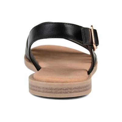 Journee Collection Womens Solay Ankle Strap Flat Sandals 4 Journee Collection Womens Solay Ankle Strap Flat Sandals - Image 2