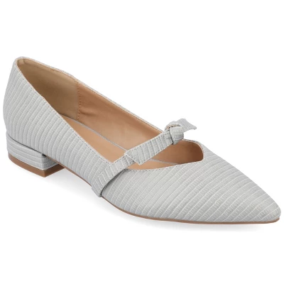 Journee Collection Womens Cait Textured Material Slip On Mary Jane Flats 12 Journee Collection Womens Cait Textured Material Slip On Mary Jane Flats - Image 10