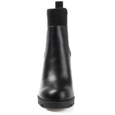 Journee Collection Womens Islana Tru Comfort Foam Pull On Stacked Heel Booties 7 Journee Collection Womens Islana Tru Comfort Foam Pull On Stacked Heel Booties - Image 5