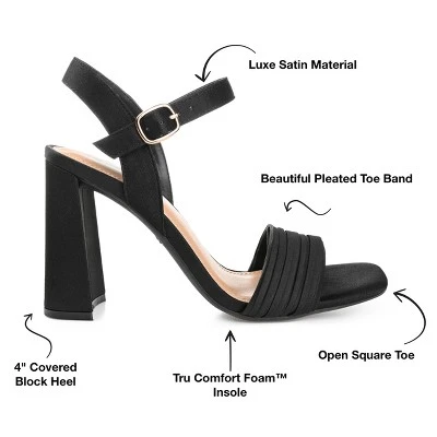 Journee Collection Womens Skiler Tru Comfort Foam Open Square Toe Block Heel Sandals Black 11 9 Journee Collection Womens Skiler Tru Comfort Foam Open Square Toe Block Heel Sandals Black 11 - Image 7