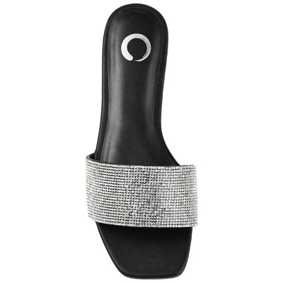 Journee Collection Womens Grayce Tru Comfort Foam Slide Low Block Heel Sandals 5 Journee Collection Womens Grayce Tru Comfort Foam Slide Low Block Heel Sandals - Image 3