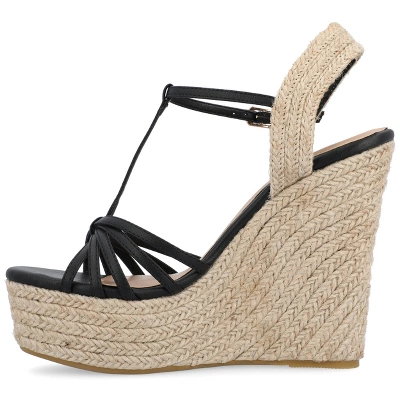 Journee Collection Womens Yara Tru Comfort Foam Buckle Espadrille Wedge Sandals 3 Journee Collection Womens Yara Tru Comfort Foam Buckle Espadrille Wedge Sandals