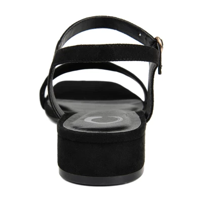 Journee Collection Womens Beyla Open Square Toe Low Block Heel Sandals 4 Journee Collection Womens Beyla Open Square Toe Low Block Heel Sandals - Image 2