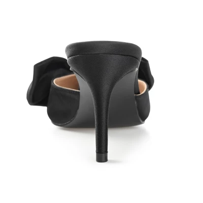 Journee Collection Womens Tiarra Mules Mid Stiletto Pointed Toe Pumps 4 Journee Collection Womens Tiarra Mules Mid Stiletto Pointed Toe Pumps - Image 2