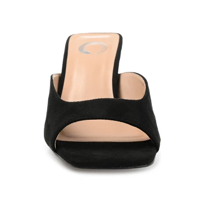 Journee Collection Womens Larna Slip On Kitten Heel Open Toe Pumps 7 Journee Collection Womens Larna Slip On Kitten Heel Open Toe Pumps - Image 5