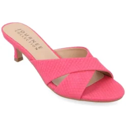 Journee Collection Womens Berkly Kitten Heel Slip On Open Toe Pumps -Journee Collection GUEST b0687af6 cfdc 4d9a acf2 cbbd9a353520