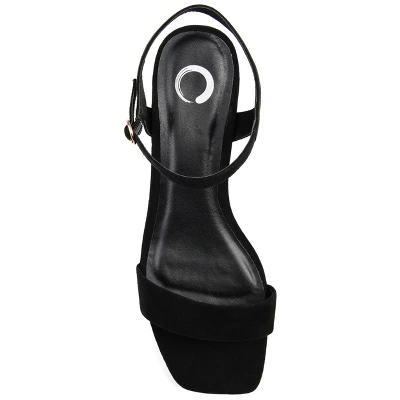 Journee Collection Womens Beyla Open Square Toe Low Block Heel Sandals 5 Journee Collection Womens Beyla Open Square Toe Low Block Heel Sandals - Image 3