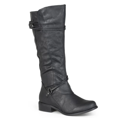 Journee Collection Womens Harley Stacked Heel Riding Boots 11 Journee Collection Womens Harley Stacked Heel Riding Boots - Image 9