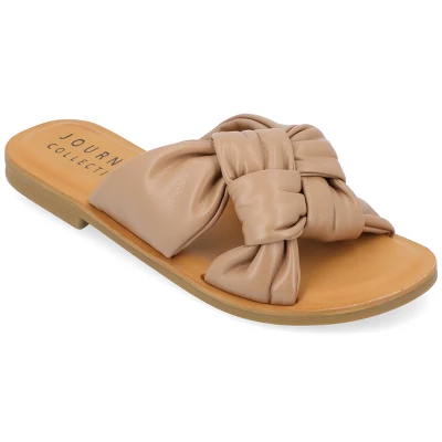 Journee Collection Womens Kianna Tru Comfort Foam Slide Puffy Flat Sandal 12 Journee Collection Womens Kianna Tru Comfort Foam Slide Puffy Flat Sandal - Image 10