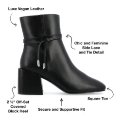 Journee Collection Medium And Wide Width Women's Tru Comfort Foam™ Beverley Booties -Journee Collection GUEST b4bebed7 7792 44f4 947b 1643e0d39ecb