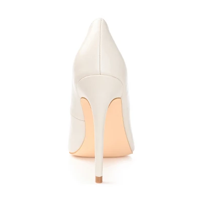 Journee Collection Womens Hadli Tru Comfort Foam Pointed Toe High Stiletto Pumps Ivory 9.5 4 Journee Collection Womens Hadli Tru Comfort Foam Pointed Toe High Stiletto Pumps Ivory 9.5 - Image 2
