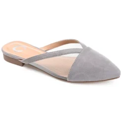Journee Collection Womens Reeo Slip On Pointed Toe Mules Flats -Journee Collection GUEST b59fa98f a858 4d03 a4cc 3fedeb1a7fea
