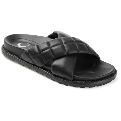Journee Collection Womens Aveena Slide Flat Sandals 11 Journee Collection Womens Aveena Slide Flat Sandals - Image 9