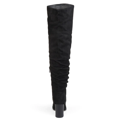 Journee Collection Womens Kaison Wide Calf Stacked Heel Over The Knee Boots 4 Journee Collection Womens Kaison Wide Calf Stacked Heel Over The Knee Boots - Image 2