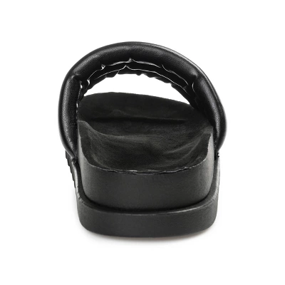 Journee Collection Womens Lazro Tru Comfort Foam Slide Flat Sandals 4 Journee Collection Womens Lazro Tru Comfort Foam Slide Flat Sandals - Image 2