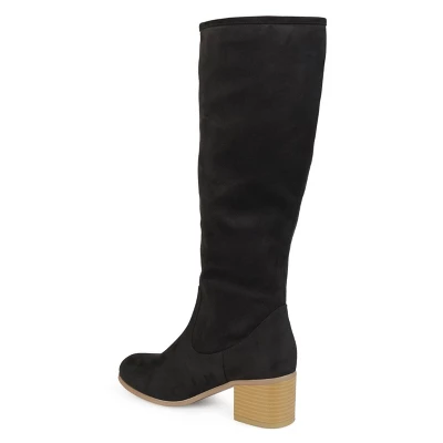 Journee Collection Womens Sanora Stacked Heel Riding Boots 8 Journee Collection Womens Sanora Stacked Heel Riding Boots - Image 6