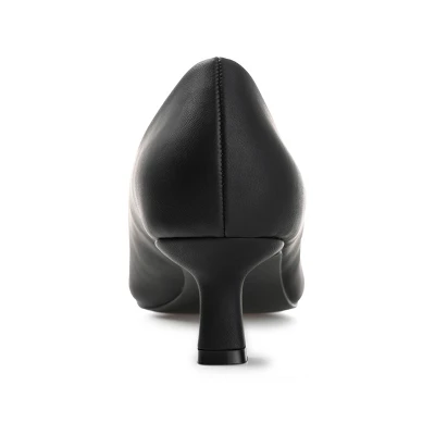 Journee Collection Womens Celica Slip On Kitten Heel Pointed Toe Pumps 4 Journee Collection Womens Celica Slip On Kitten Heel Pointed Toe Pumps - Image 2