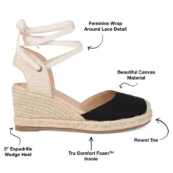 Journee Collection Womens Monte Tru Comfort Foam Wedge Heel Espadrille Sandals -Journee Collection GUEST b8f9439a 3cf2 4ee7 8230 00f2322a5b09