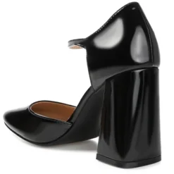Journee Collection Womens Hesster Mary Jane Mid Block Heel Square Toe Pumps -Journee Collection GUEST ba53e8a5 3385 4c63 b46a ba1b4bb42e42