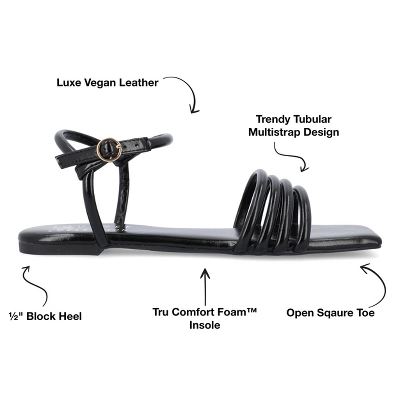 Journee Collection Womens Lyddea Tru Comfort Foam Buckle Multi Strap Sandal 9 Journee Collection Womens Lyddea Tru Comfort Foam Buckle Multi Strap Sandal - Image 7