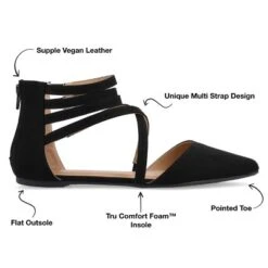 Journee Collection Womens Marlee Tru Comfort Foam Back Heel Zip Pointed Toe Cage Flats 21 Journee Collection Womens Marlee Tru Comfort Foam Back Heel Zip Pointed Toe Cage Flats -Journee Collection GUEST baa44cd0 c776 4d6b 8a42 f289eceed886