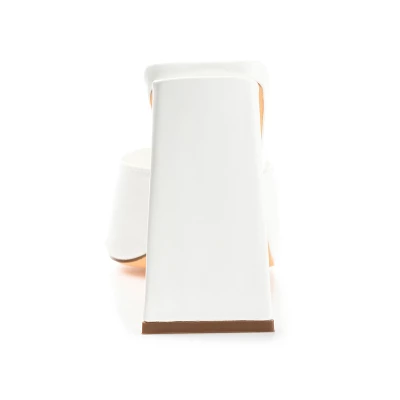 Journee Collection Womens Kammali Tru Comfort Foam Open Square Toe Block Heel Sandals Off White 10 4 Journee Collection Womens Kammali Tru Comfort Foam Open Square Toe Block Heel Sandals Off White 10 - Image 2