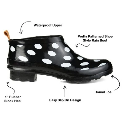 Journee Collection Womens Rainer Block Heel Rain Boots 9 Journee Collection Womens Rainer Block Heel Rain Boots - Image 7
