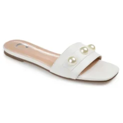 Journee Collection Womens Leonie Slide Flat Sandals -Journee Collection GUEST bdfb6a54 bfa0 4276 83d4 a108339e0b50