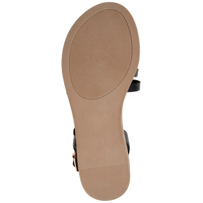 Journee Collection Womens Solay Ankle Strap Flat Sandals 6 Journee Collection Womens Solay Ankle Strap Flat Sandals - Image 4