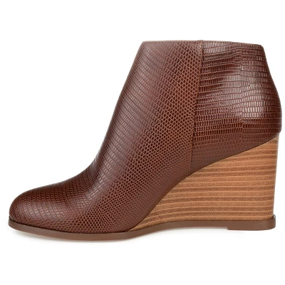 Journee Collection Womens Glam Tru Comfort Foam Inside Zip Wedge Booties 3 Journee Collection Womens Glam Tru Comfort Foam Inside Zip Wedge Booties