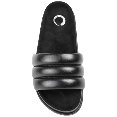 Journee Collection Womens Lazro Tru Comfort Foam Slide Flat Sandals 5 Journee Collection Womens Lazro Tru Comfort Foam Slide Flat Sandals - Image 3