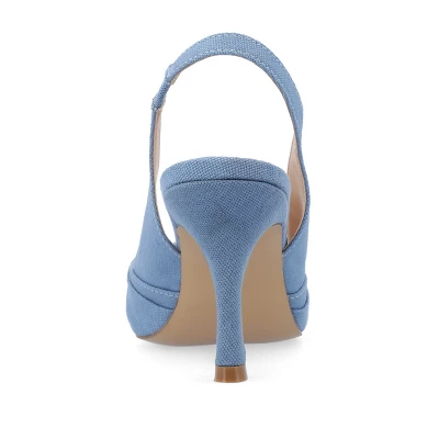 Journee Collection Womens Bahar Sling Back Pointed Toe Pumps 4 Journee Collection Womens Bahar Sling Back Pointed Toe Pumps - Image 2