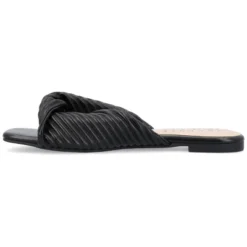 Journee Collection Womens Emalynn Tru Comfort Foam Slip On Slide Flat Sandals