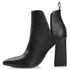 Journee Collection Womens Neima Pointed Toe Block Heel Ankle Booties