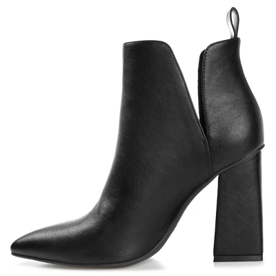 Journee Collection Womens Neima Pointed Toe Block Heel Ankle Booties 3 Journee Collection Womens Neima Pointed Toe Block Heel Ankle Booties
