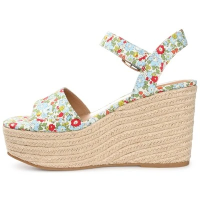 Journee Collection Womens Pearrl Tru Comfort Foam Wedge Heel Espadrille Sandals 3 Journee Collection Womens Pearrl Tru Comfort Foam Wedge Heel Espadrille Sandals
