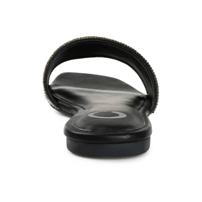 Journee Collection Womens Grayce Tru Comfort Foam Slide Low Block Heel Sandals 4 Journee Collection Womens Grayce Tru Comfort Foam Slide Low Block Heel Sandals - Image 2