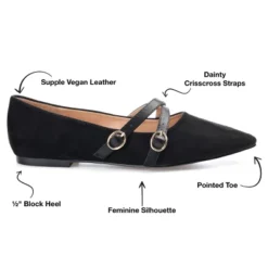 Journee Collection Womens Patricia Slip On Pointed Toe Ballet Flats -Journee Collection GUEST c771014f 294e 4851 a230 6fae48f7def7