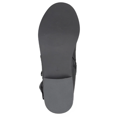 Journee Collection Womens Harley Stacked Heel Riding Boots 6 Journee Collection Womens Harley Stacked Heel Riding Boots - Image 4