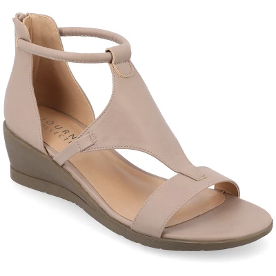 Journee Collection Womens Trayle Wedge Back Heel Zip Sandals 17 Journee Collection Womens Trayle Wedge Back Heel Zip Sandals - Image 15