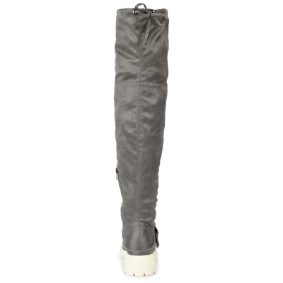 Journee Collection Womens Salisa Tru Comfort Foam Wide Calf Block Heel Over The Knee Boots 4 Journee Collection Womens Salisa Tru Comfort Foam Wide Calf Block Heel Over The Knee Boots - Image 2