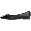Journee Collection Womens Renzo Slip On Pointed Toe Ballet Flats