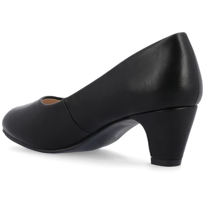 Journee Collection Womens Luu-m Comfort Insole Round Toe Low Block Heel Pumps 8 Journee Collection Womens Luu-m Comfort Insole Round Toe Low Block Heel Pumps - Image 6