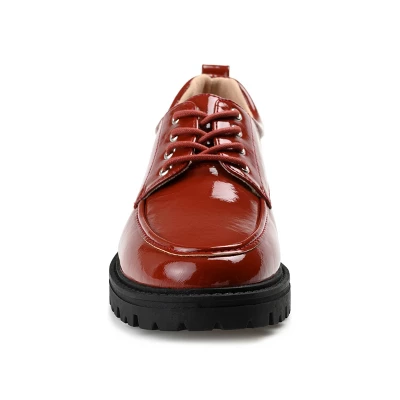 Journee Collection Womens Zina Oxford Almond Toe Lace-up Flats 7 Journee Collection Womens Zina Oxford Almond Toe Lace-up Flats - Image 5