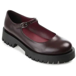 Journee Collection Womens Kamie Mary Jane Round Toe Buckle Flats -Journee Collection GUEST cc72e857 ec81 45e0 b0d9 7342f12dbcdd