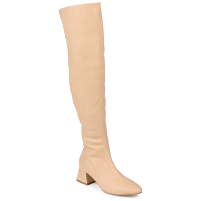 Journee Collection Womens Melika Tru Comfort Foam Extra Wide Calf Block Heel Over The Knee Boots 12 Journee Collection Womens Melika Tru Comfort Foam Extra Wide Calf Block Heel Over The Knee Boots - Image 10