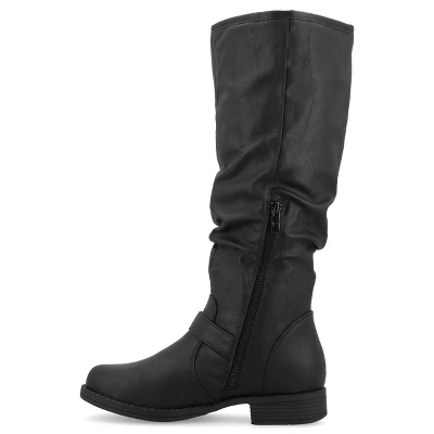 Journee Collection Womens Stormy Stacked Heel Riding Boots 3 Journee Collection Womens Stormy Stacked Heel Riding Boots