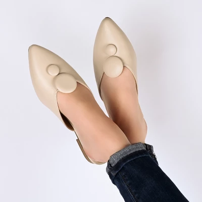 Journee Collection Womens Mallorie Slip On Pointed Toe Mules Flats 10 Journee Collection Womens Mallorie Slip On Pointed Toe Mules Flats - Image 8